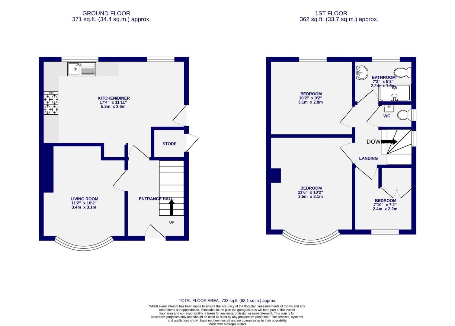Floorplans For Hamilton Drive West, Holgate, York