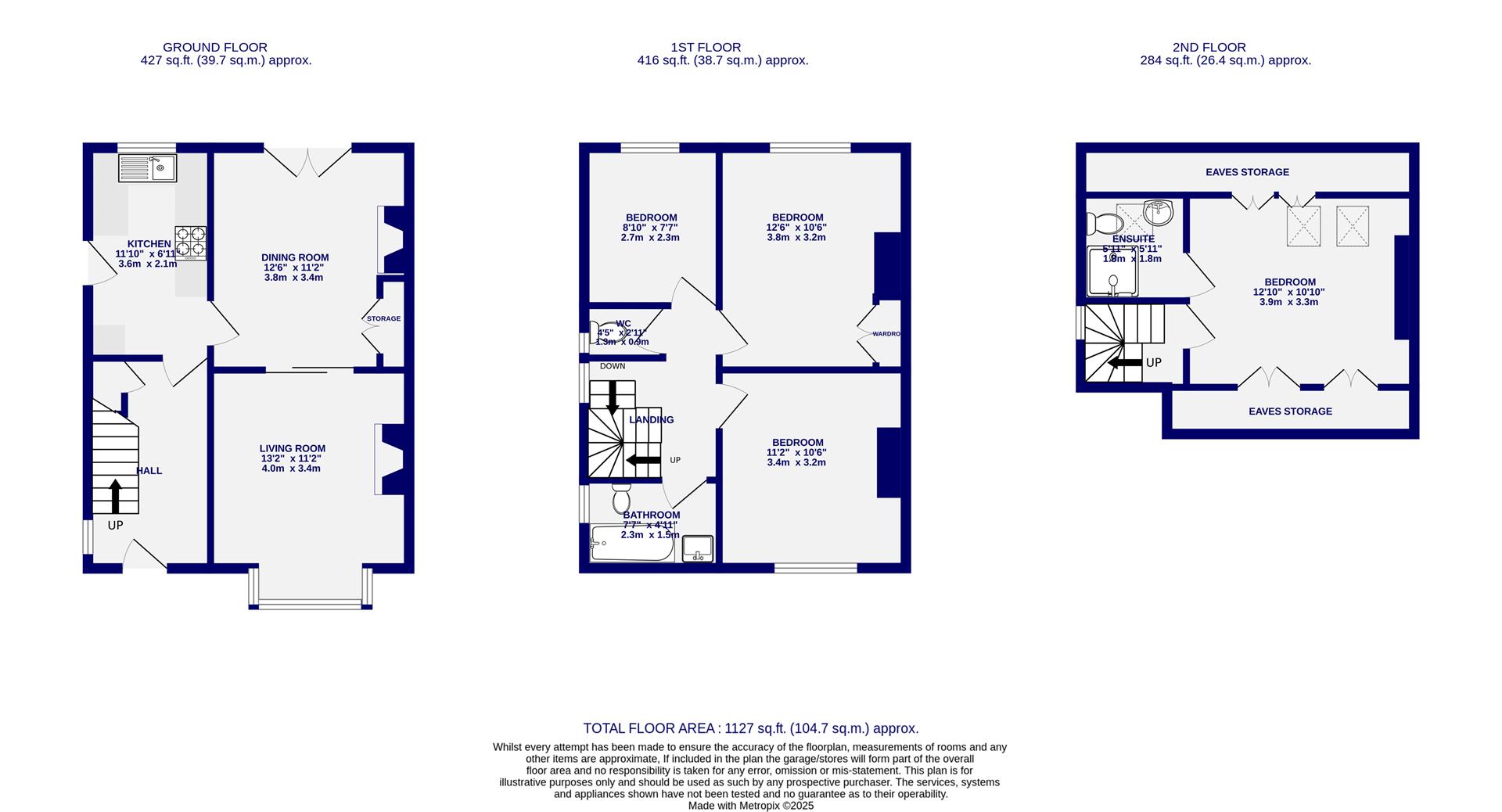Floorplans For Burton Avenue, York, YO30 6DE
