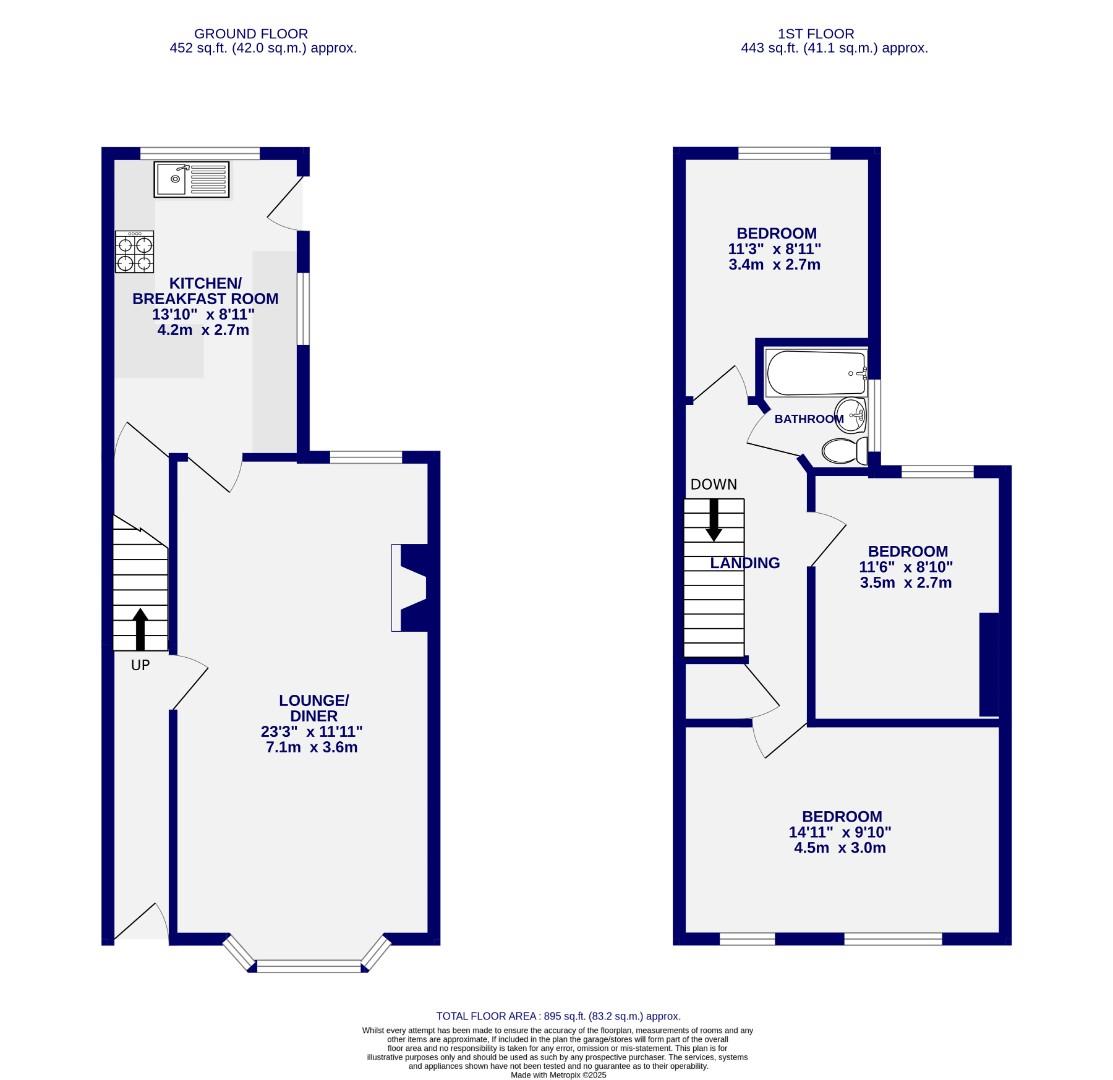 Floorplans For Huntington Road, Huntington, York