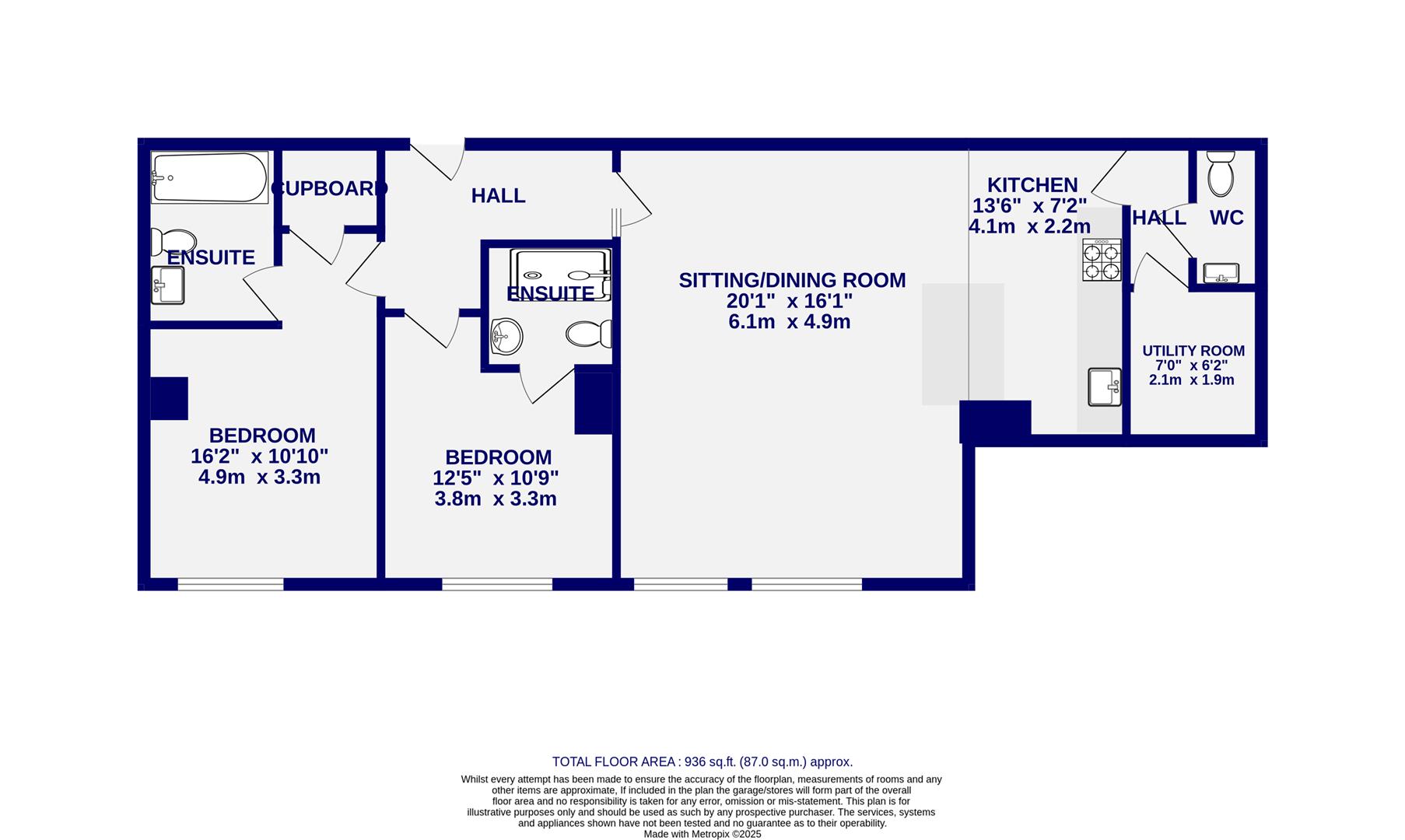 Floorplans For Ryedale House, Piccadilly, York