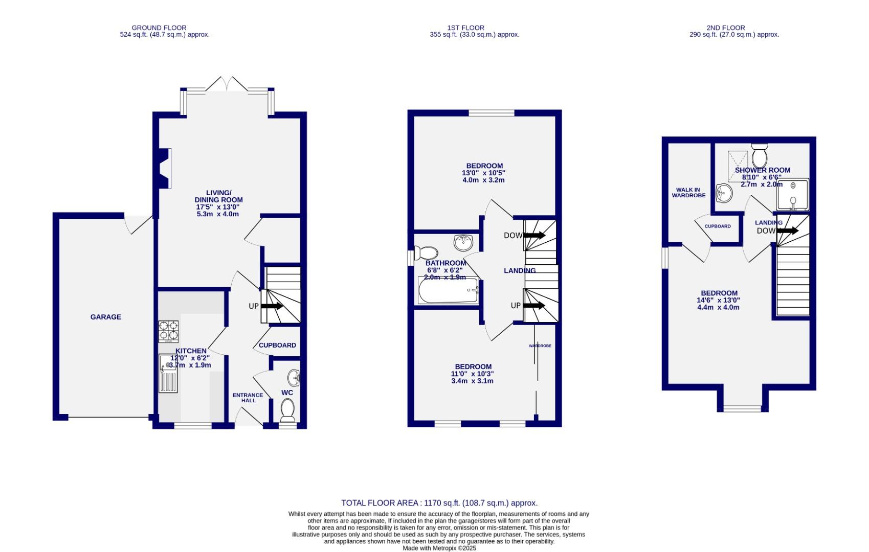 Floorplans For Rainsborough Way, Water Lane, York