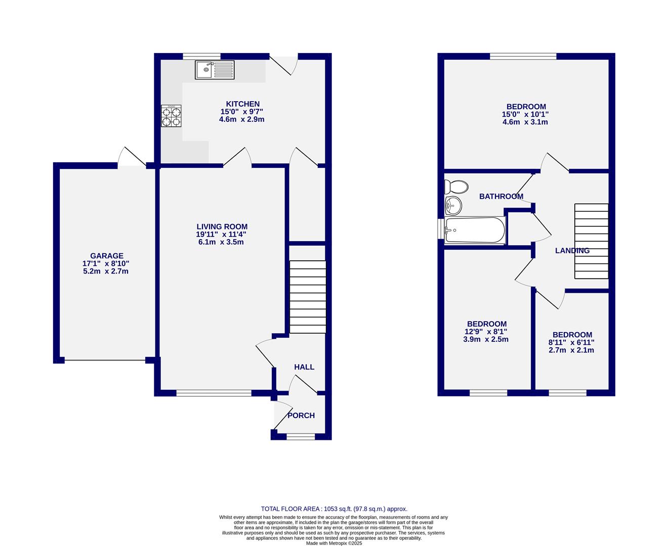 Floorplans For Redmires Close, Clifon Moor, York, YO30 4TD