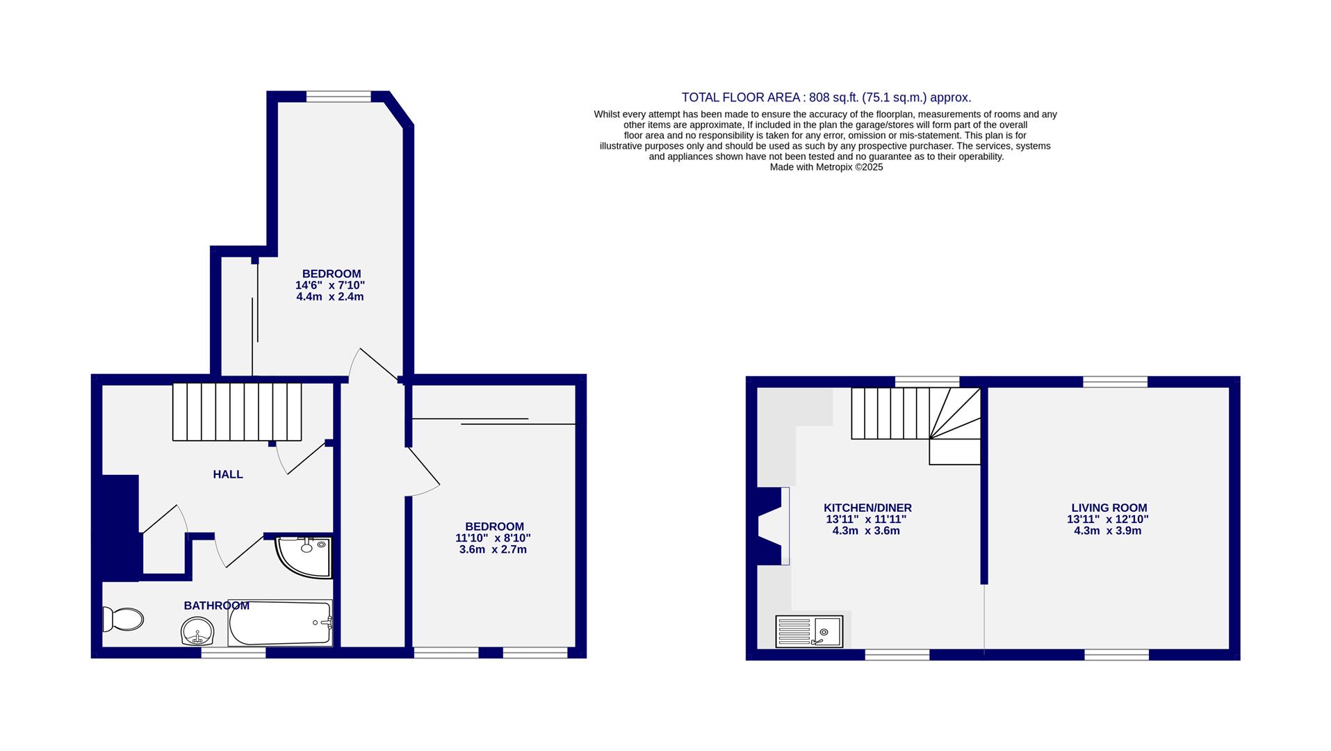 Floorplans For Saddlers Cottage, Off Heslington Road, York, YO10 5AE