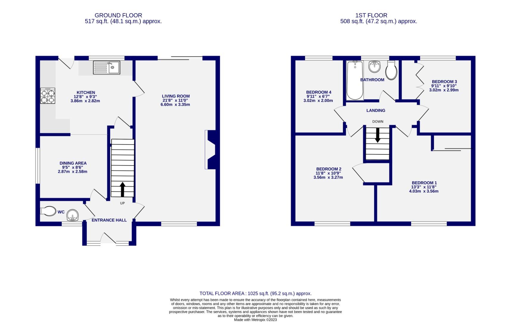 Floorplans For Ashbourne Way, Woodthorpe, York