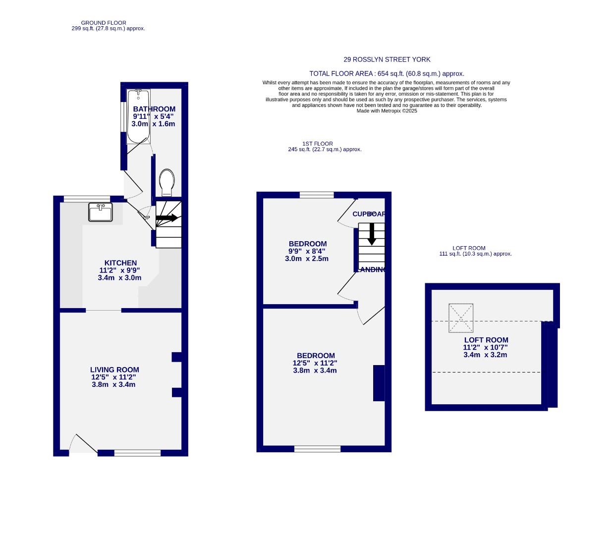 Floorplans For Rosslyn Street, York