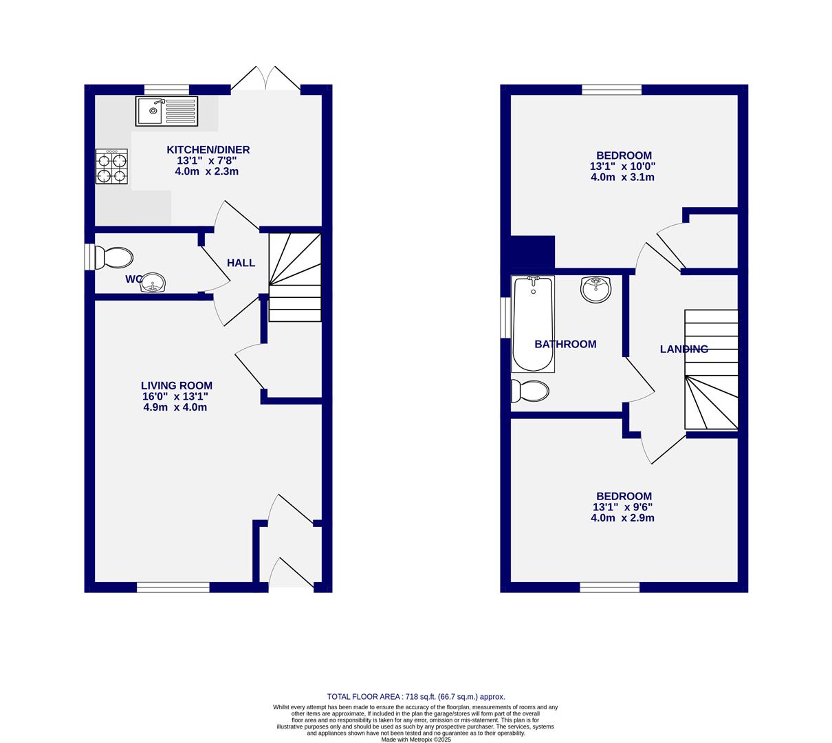 Floorplans For Thornton Road, Fulford, York