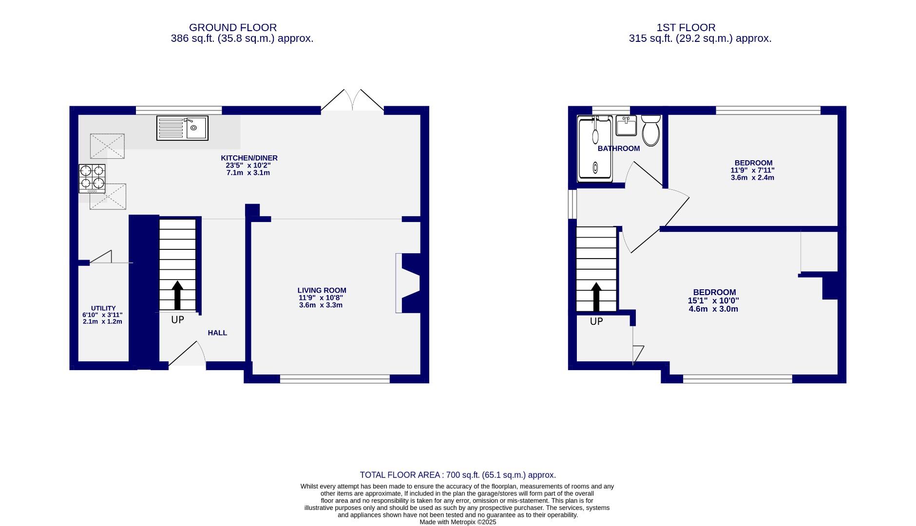 Floorplans For Bramham Avenue, York
