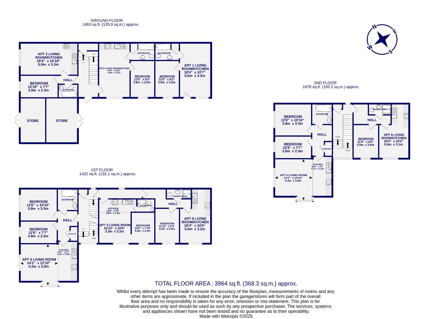 Floorplans For Grove Place, Jackson Street, York