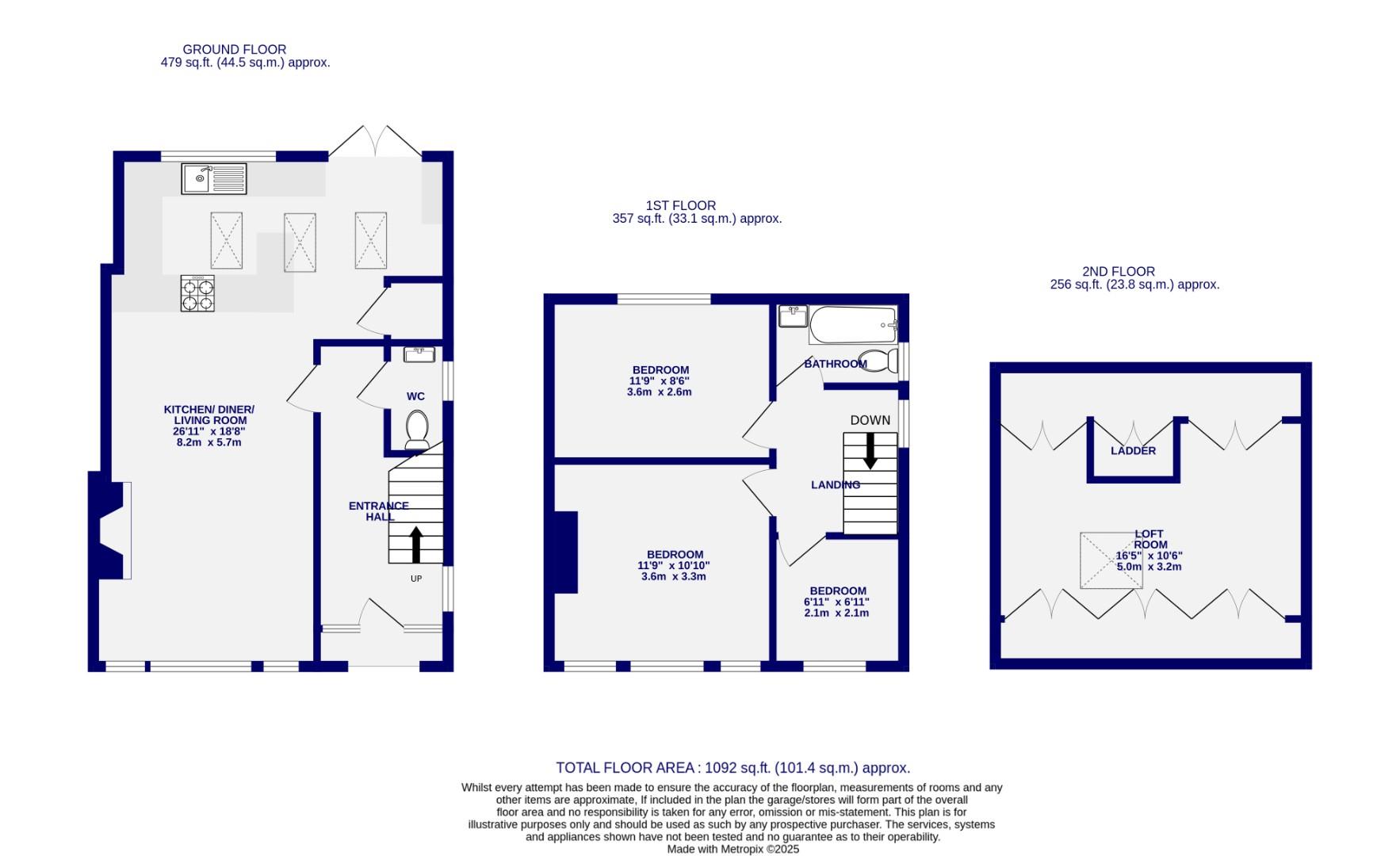 Floorplans For St. Lukes Grove, York