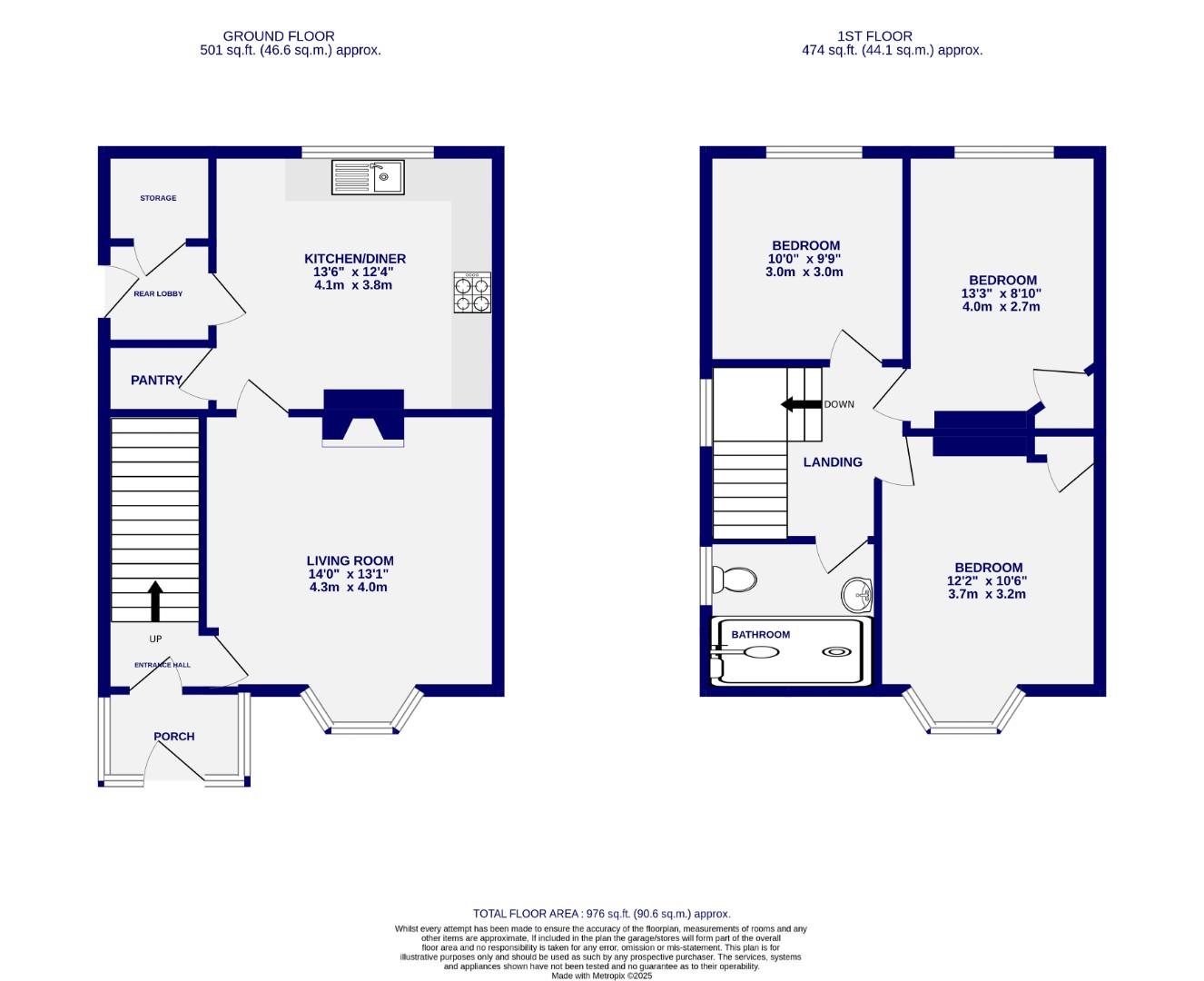 Floorplans For Danesfort Avenue, York