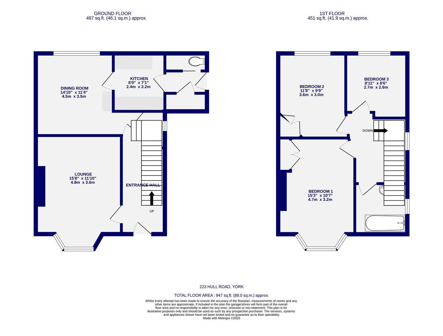 Floorplans For Hull Road, York