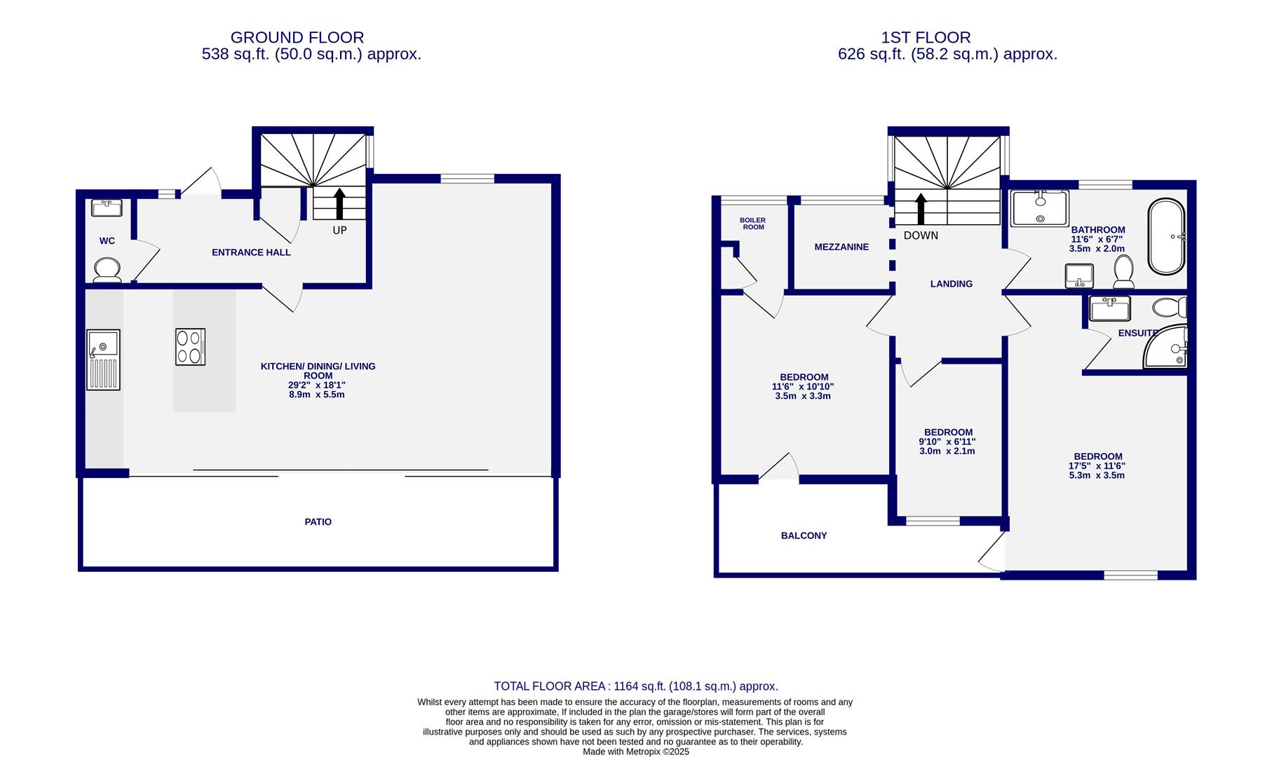 Floorplans For The Mistal, Hall Lane, Near Moor Monkton, York