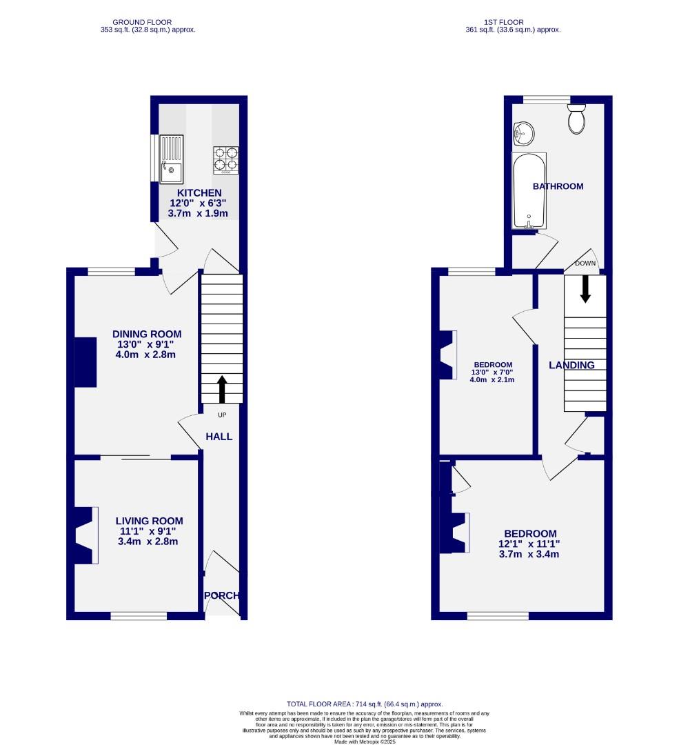 Floorplans For Chatsworth Terrace, York