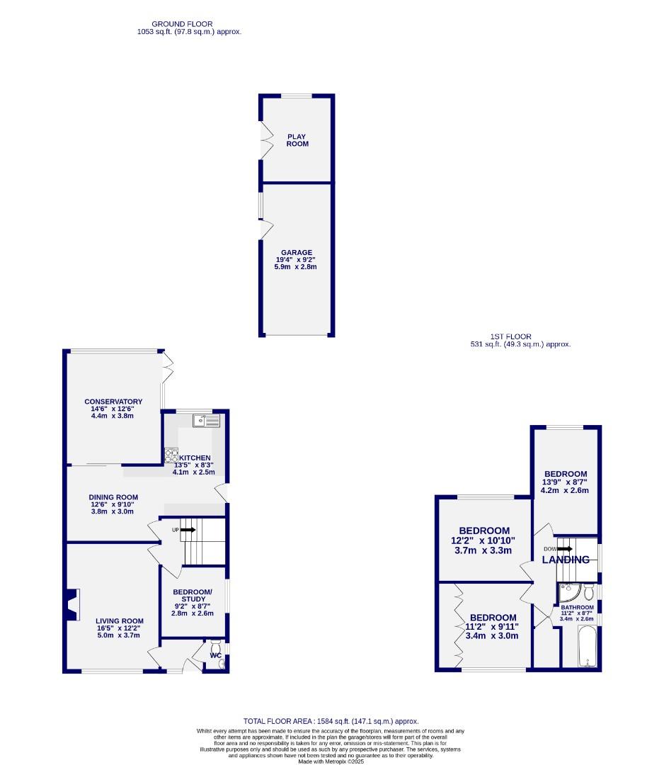 Floorplans For The Ruddings, Wheldrake, York