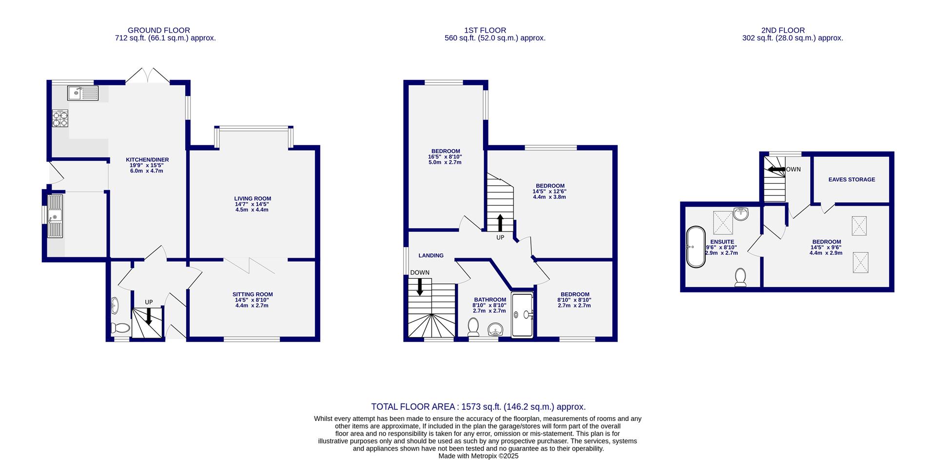 Floorplans For Broadway West, Fulford, York, YO10 4JN