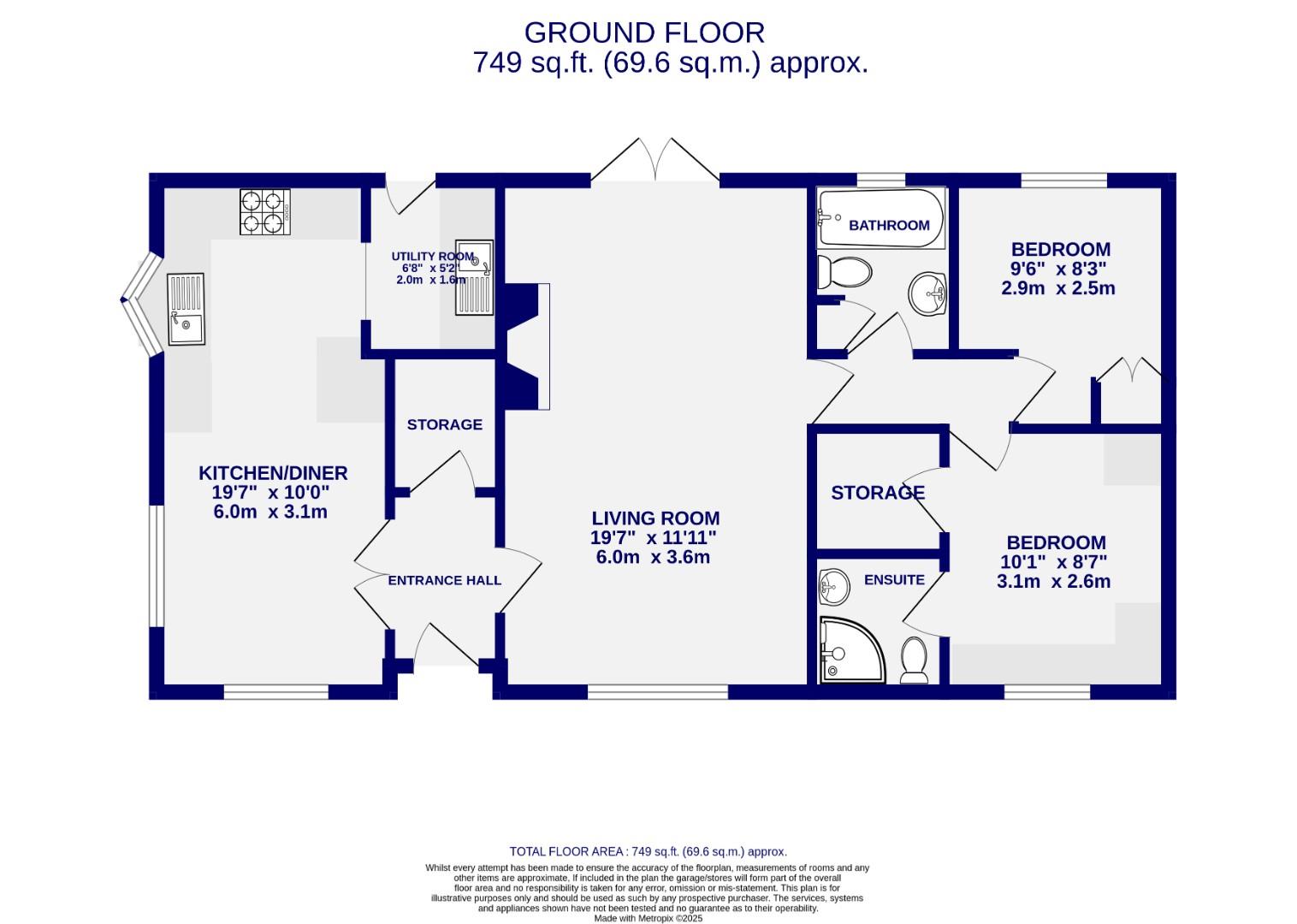Floorplans For The Willows, Acaster Malbis, York