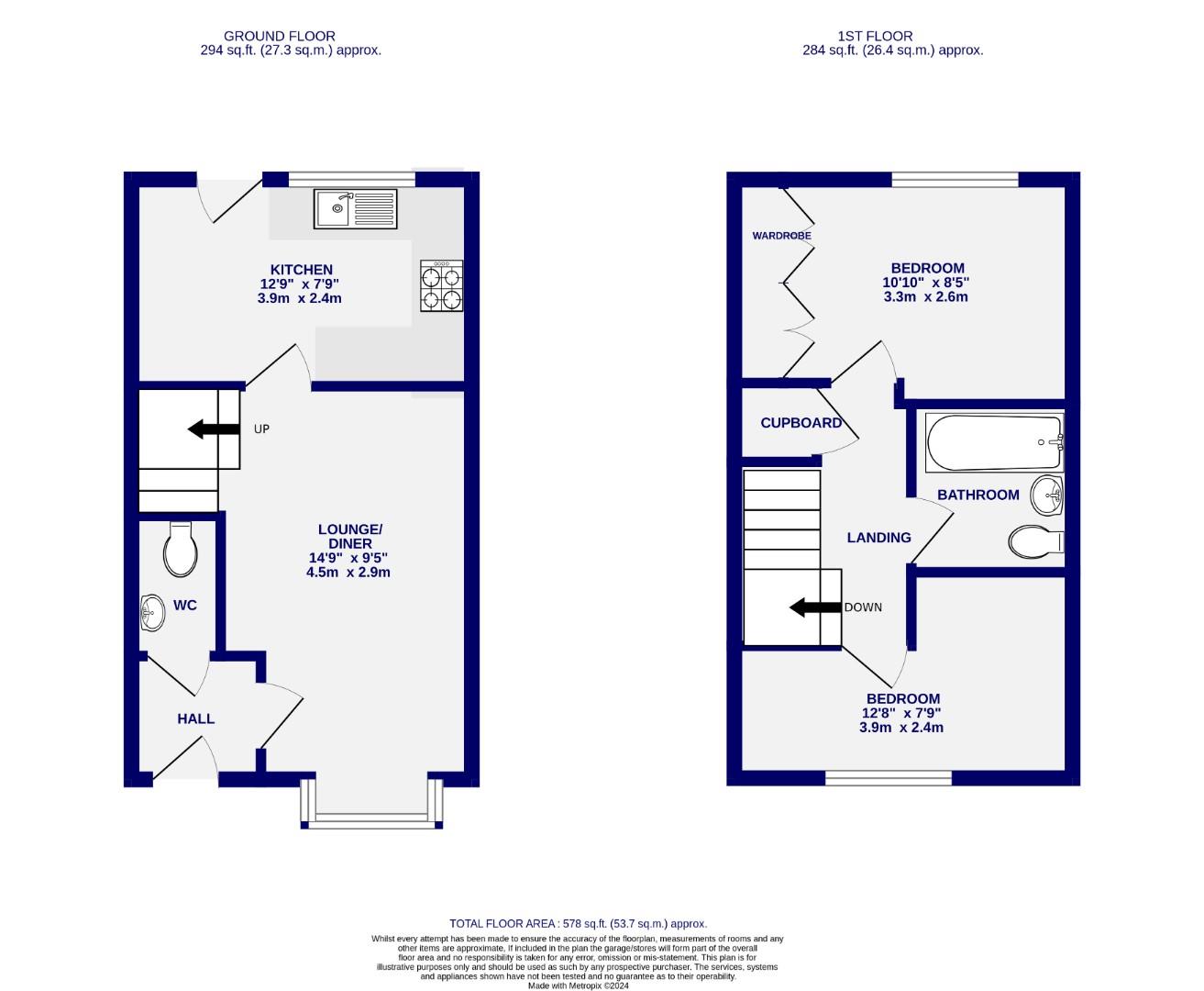Floorplans For Roseberry Grove, Clifton Moor, York