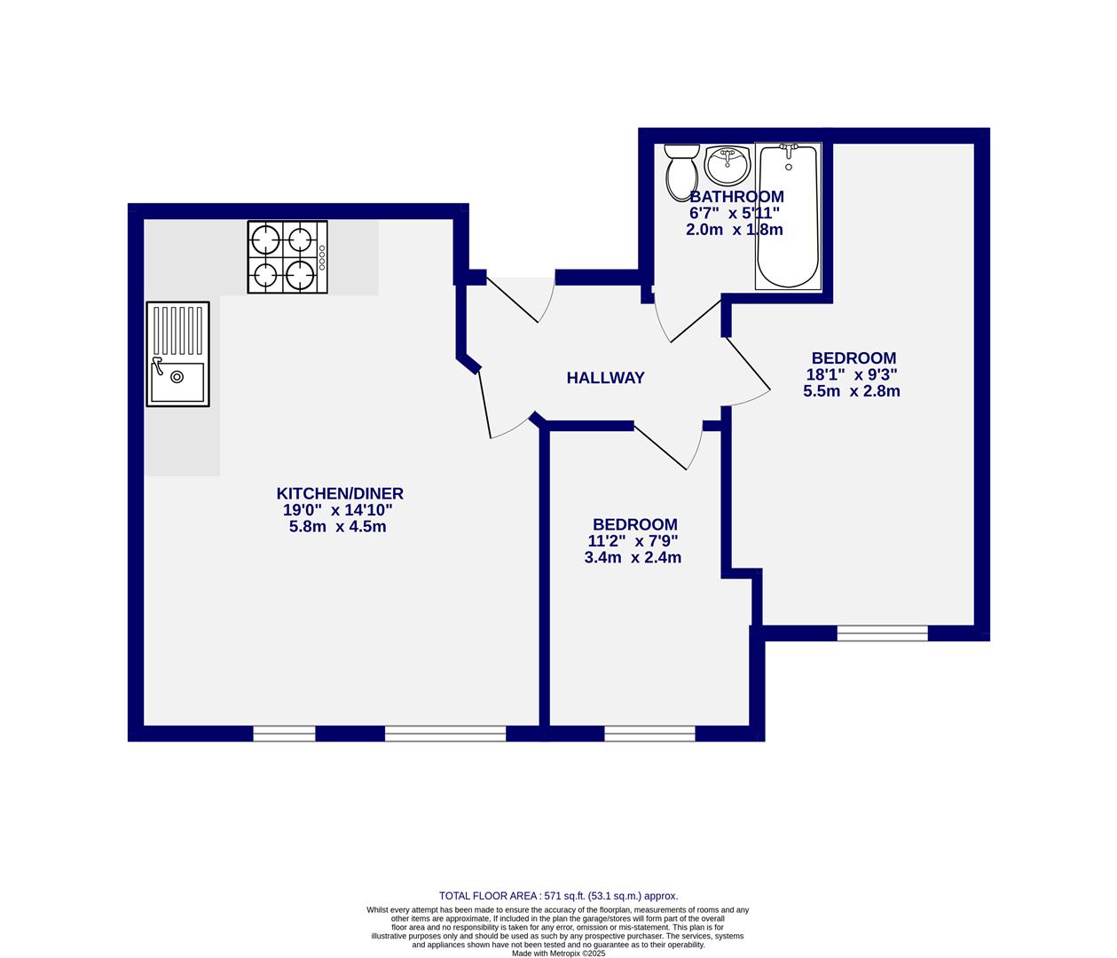 Floorplans For Neptune House, Olympian Court, York