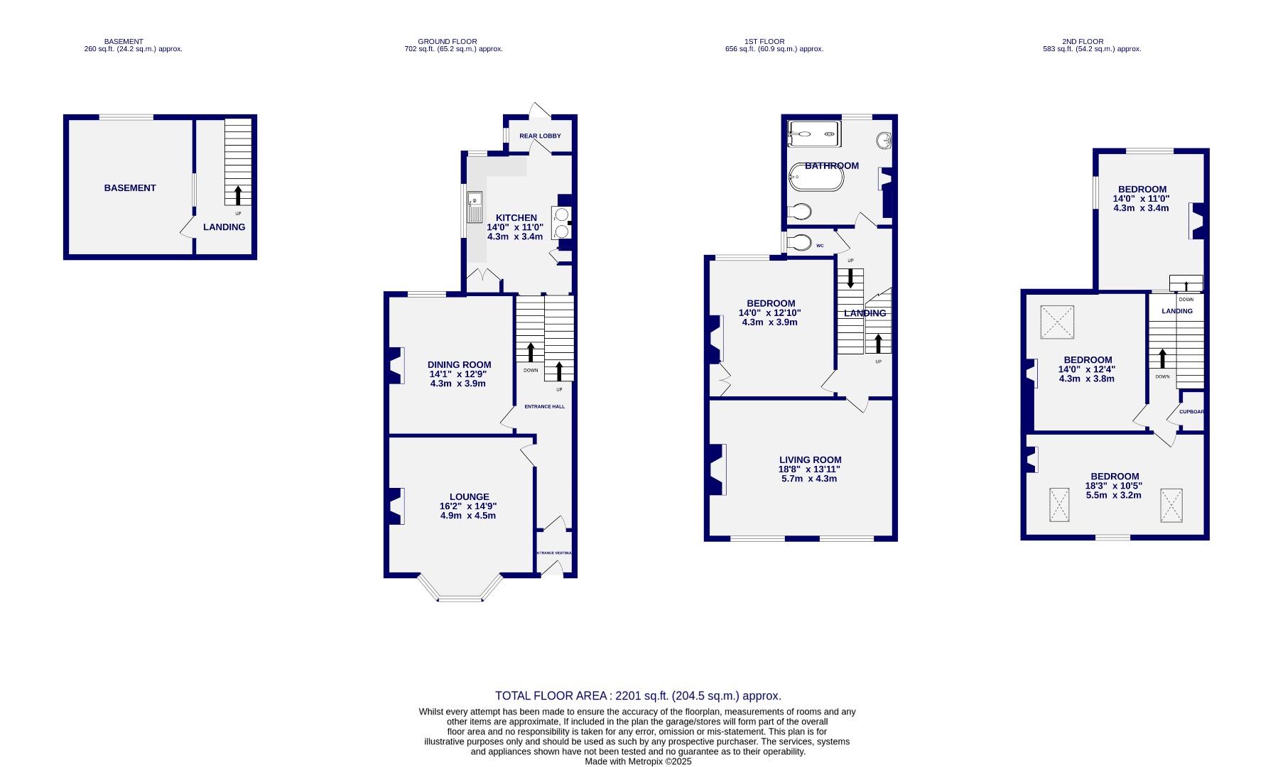Floorplans For Scarcroft Road, York