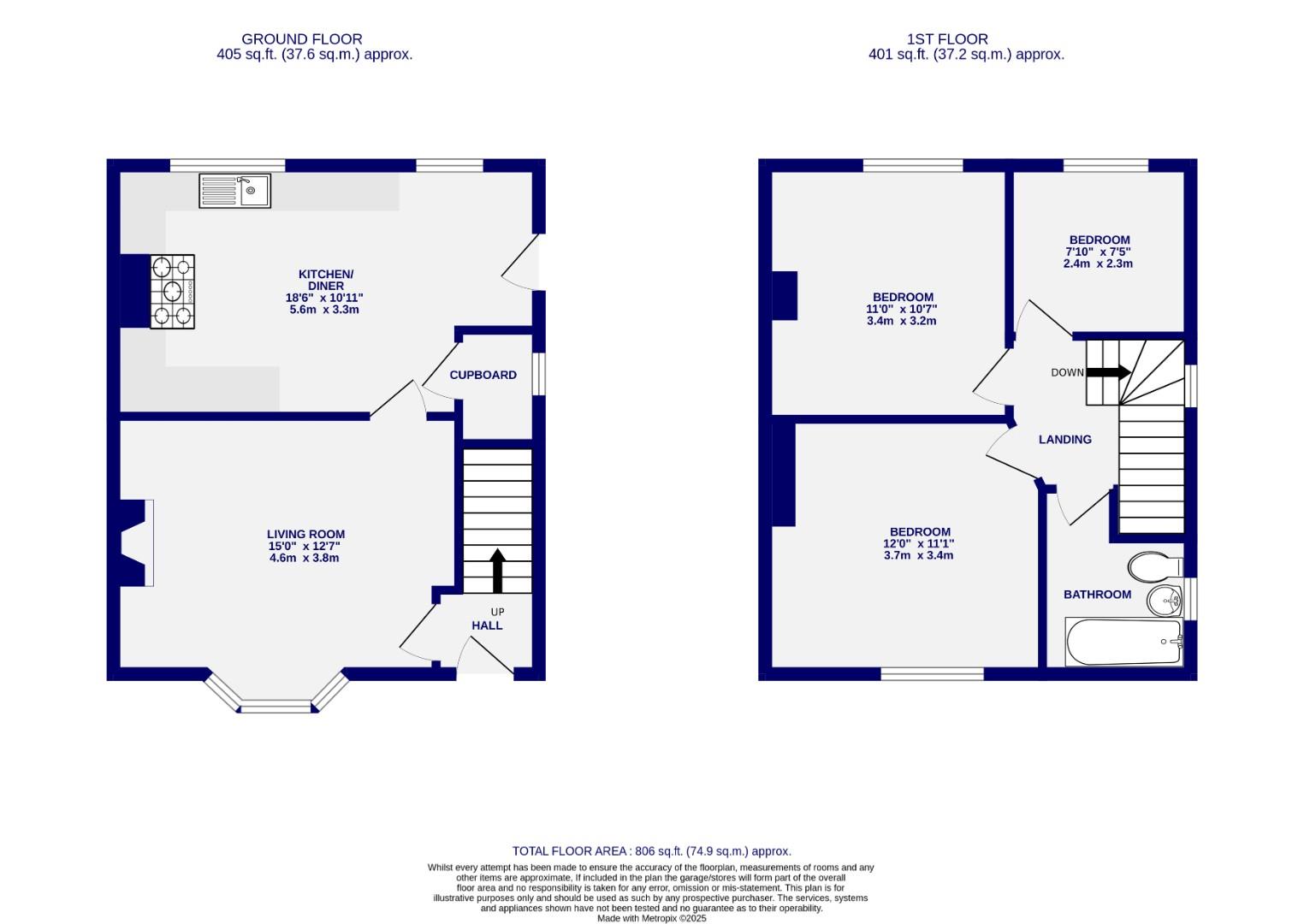 Floorplans For Rowntree Avenue, York