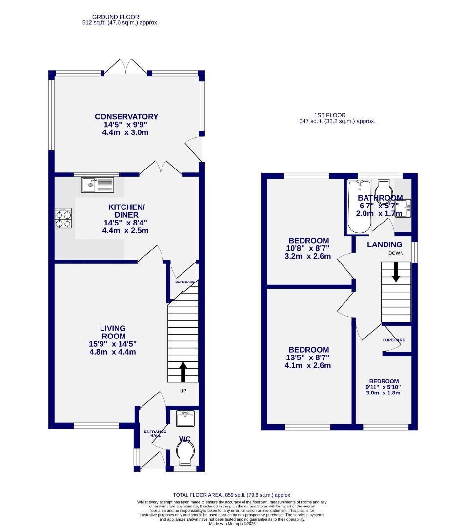 Floorplans For Esk Drive, Nether Poppleton, York