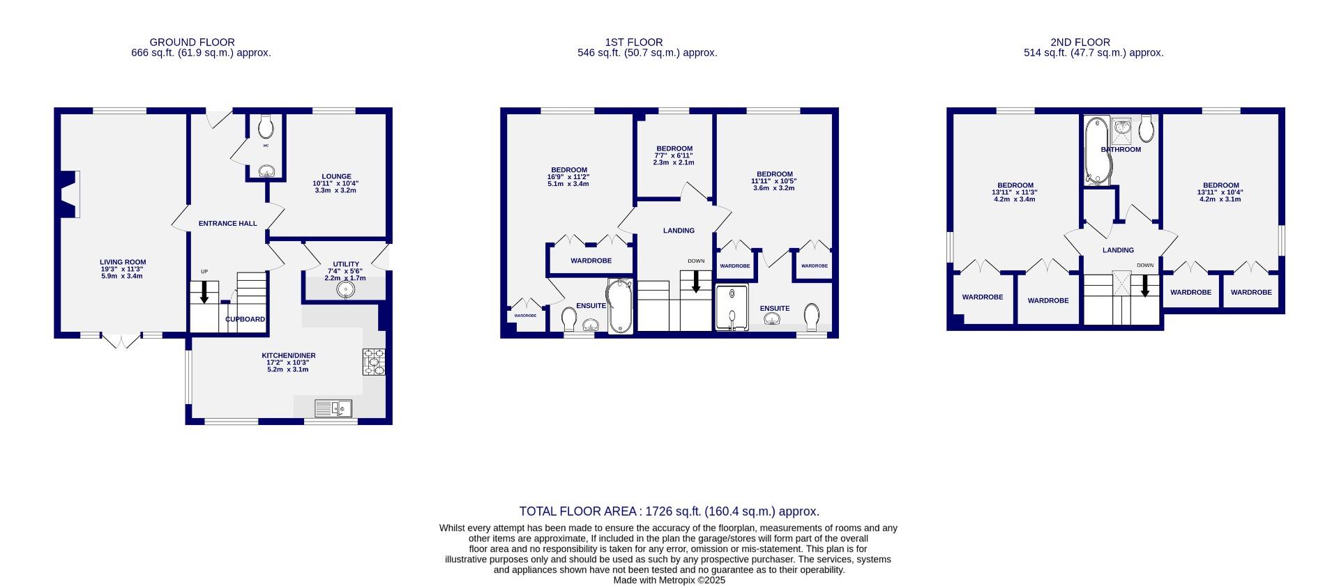 Floorplans For Forge Close, Wheldrake, York