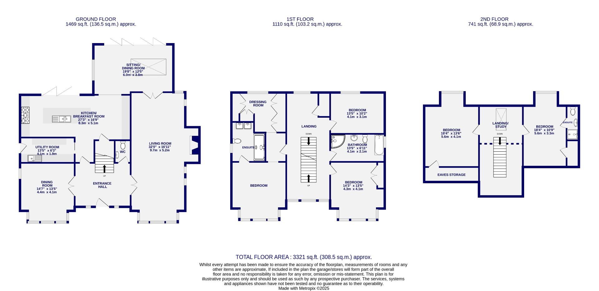 Floorplans For The Elms, Stockton On The Forest, York