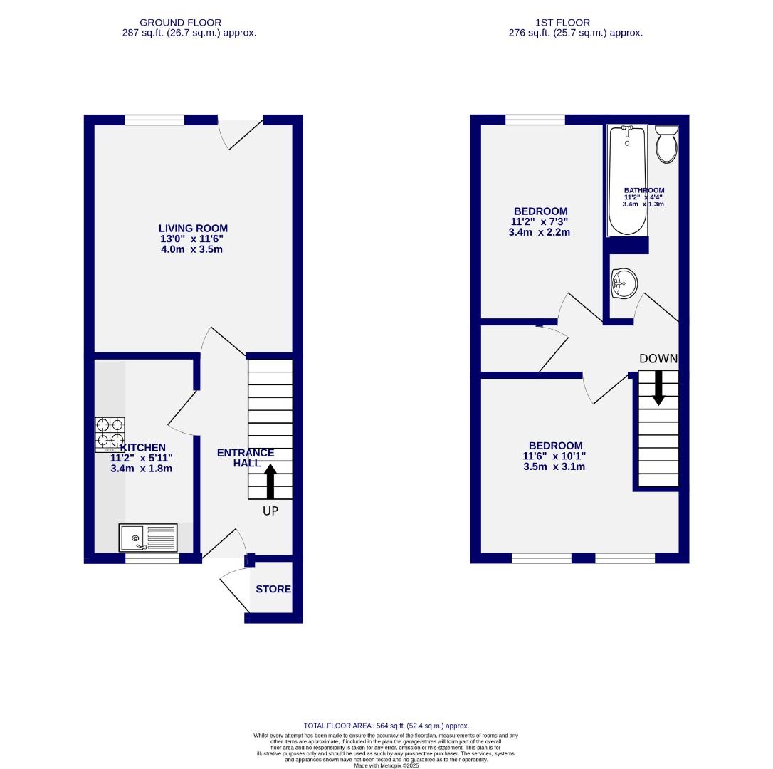 Floorplans For Celtic Close, Acomb, York