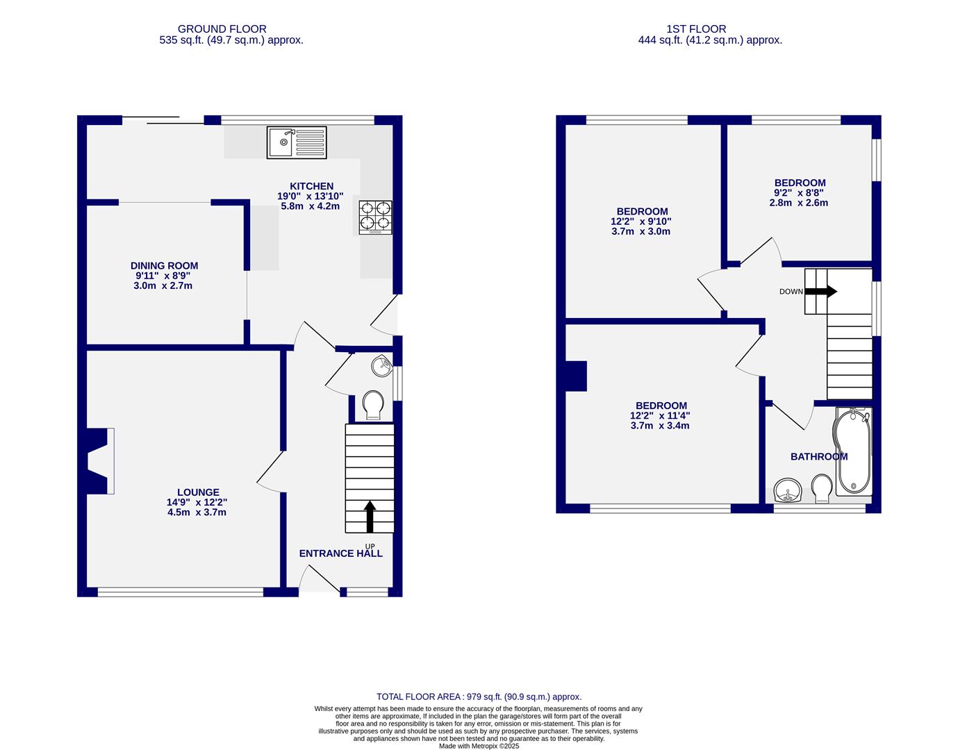 Floorplans For Copper Beech Close, Dunnington, York