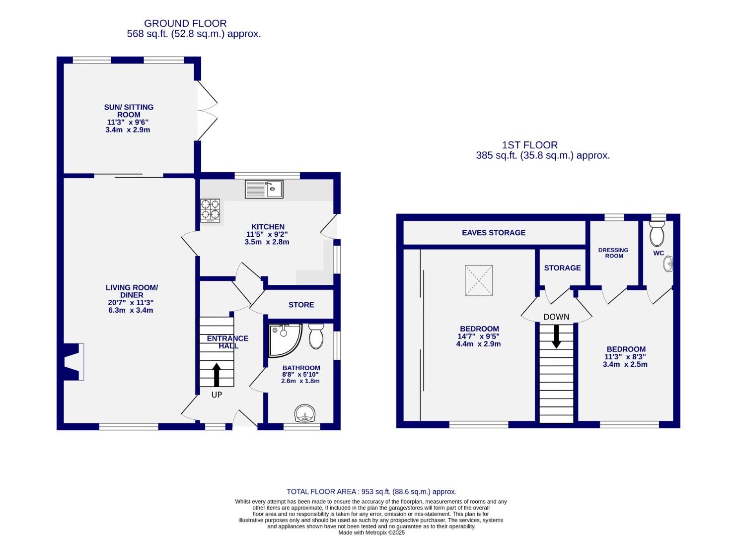 Floorplans For Runswick Avenue, Acomb, York