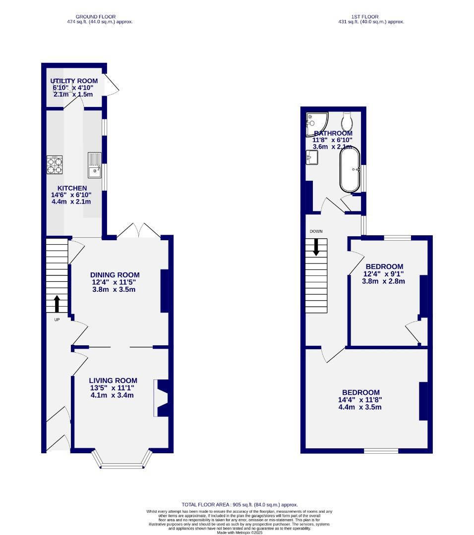 Floorplans For Thorpe Street, Scarcroft Road, York