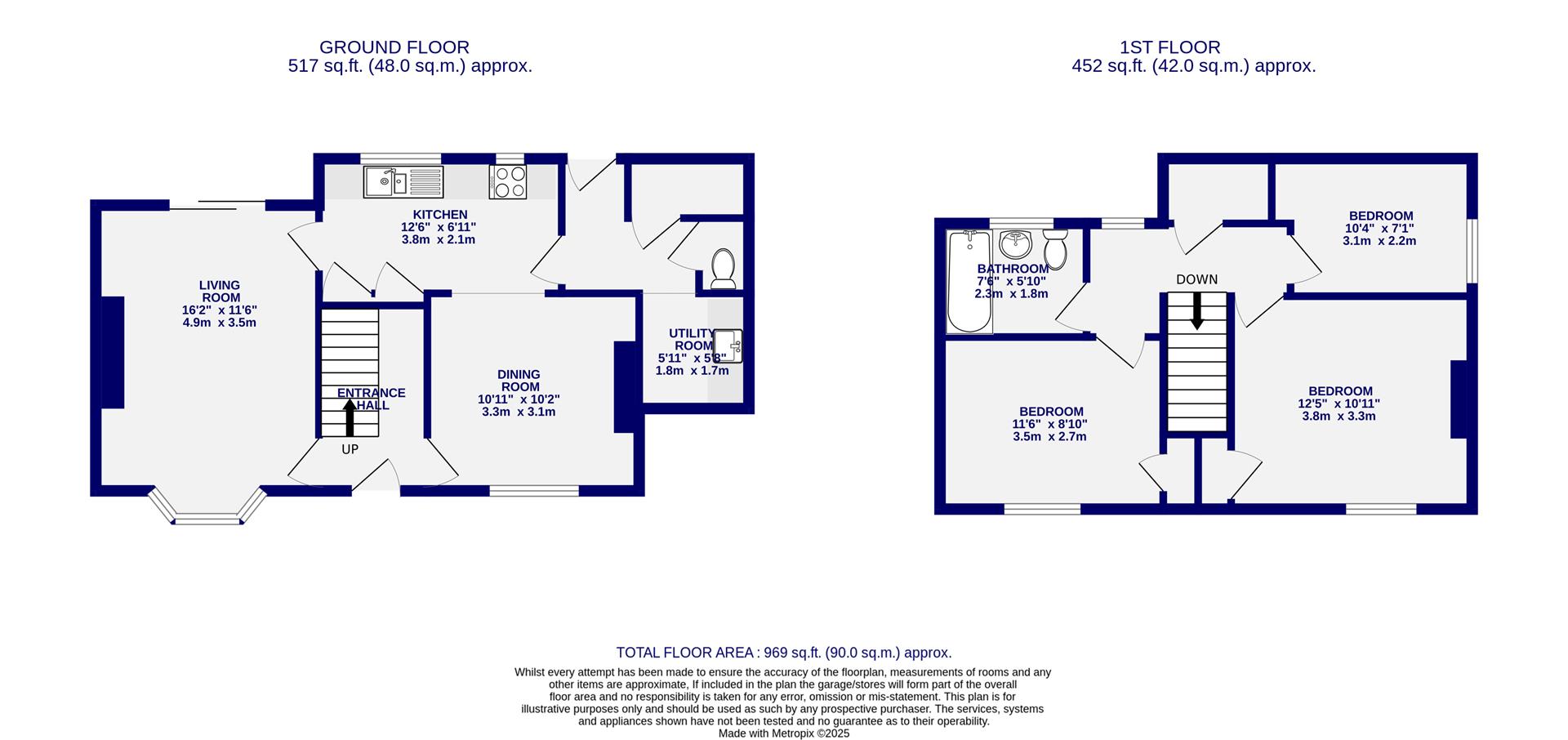 Floorplans For Skipwith Road, Escrick, York
