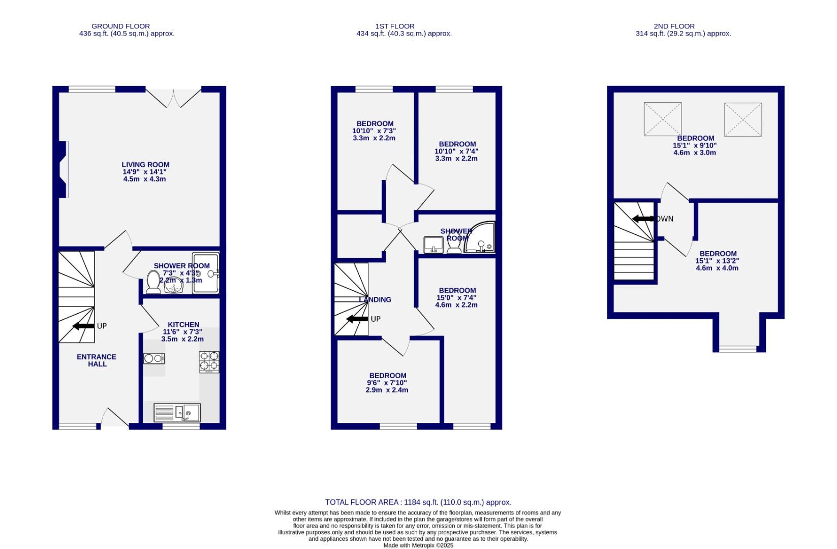 Floorplans For St. Hildas Mews, York