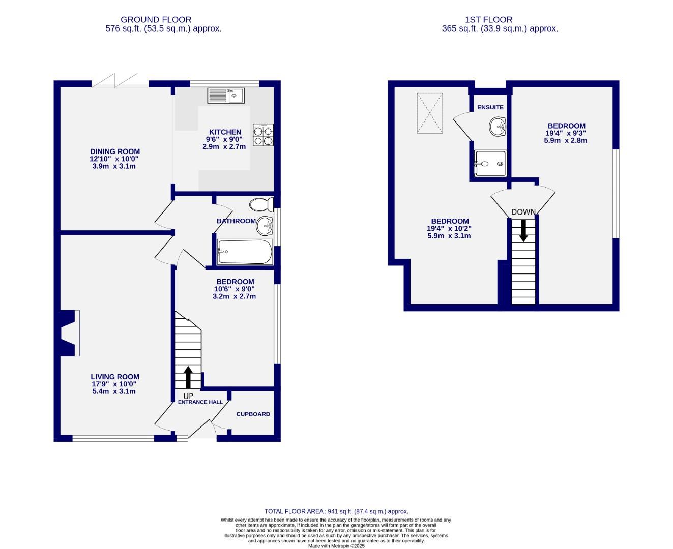 Floorplans For Key Way, Fulford, York