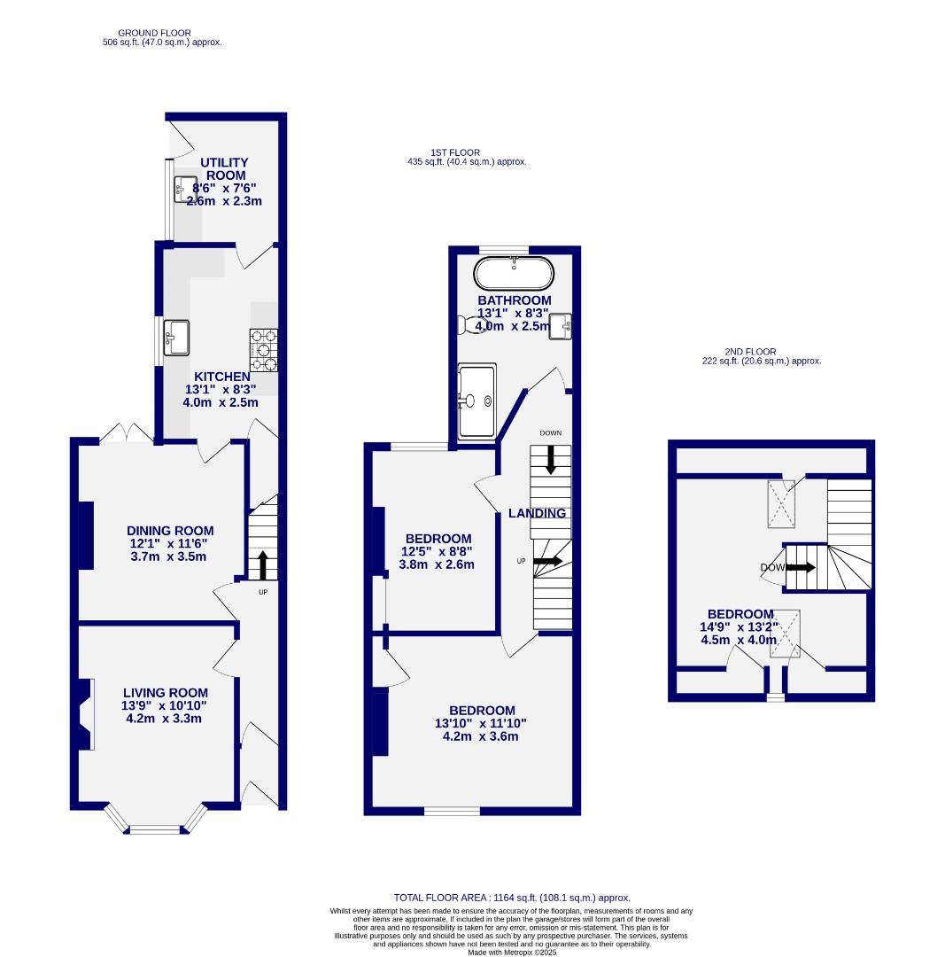 Floorplans For Lindley Street, York