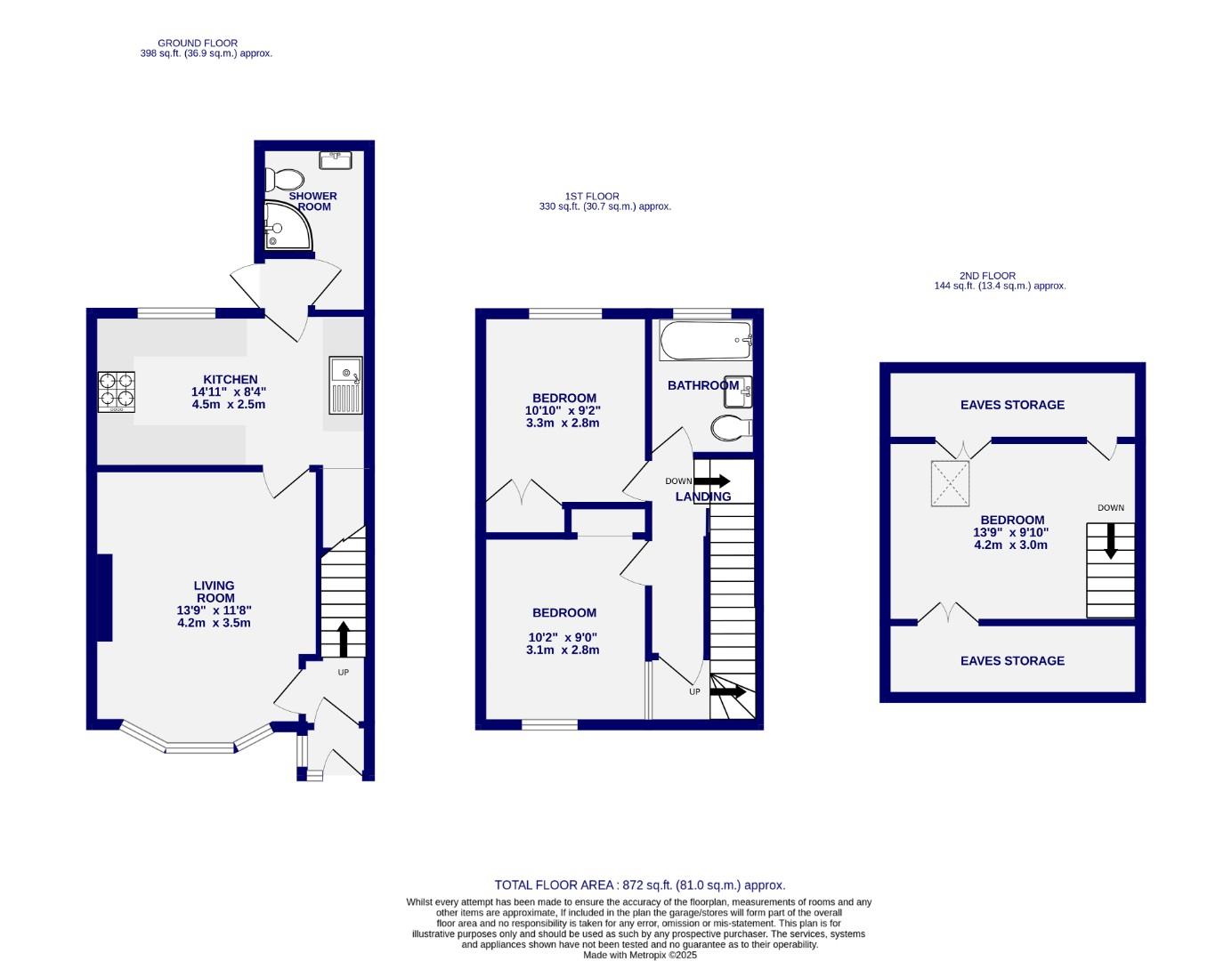 Floorplans For Bramham Grove,  Acomb, York