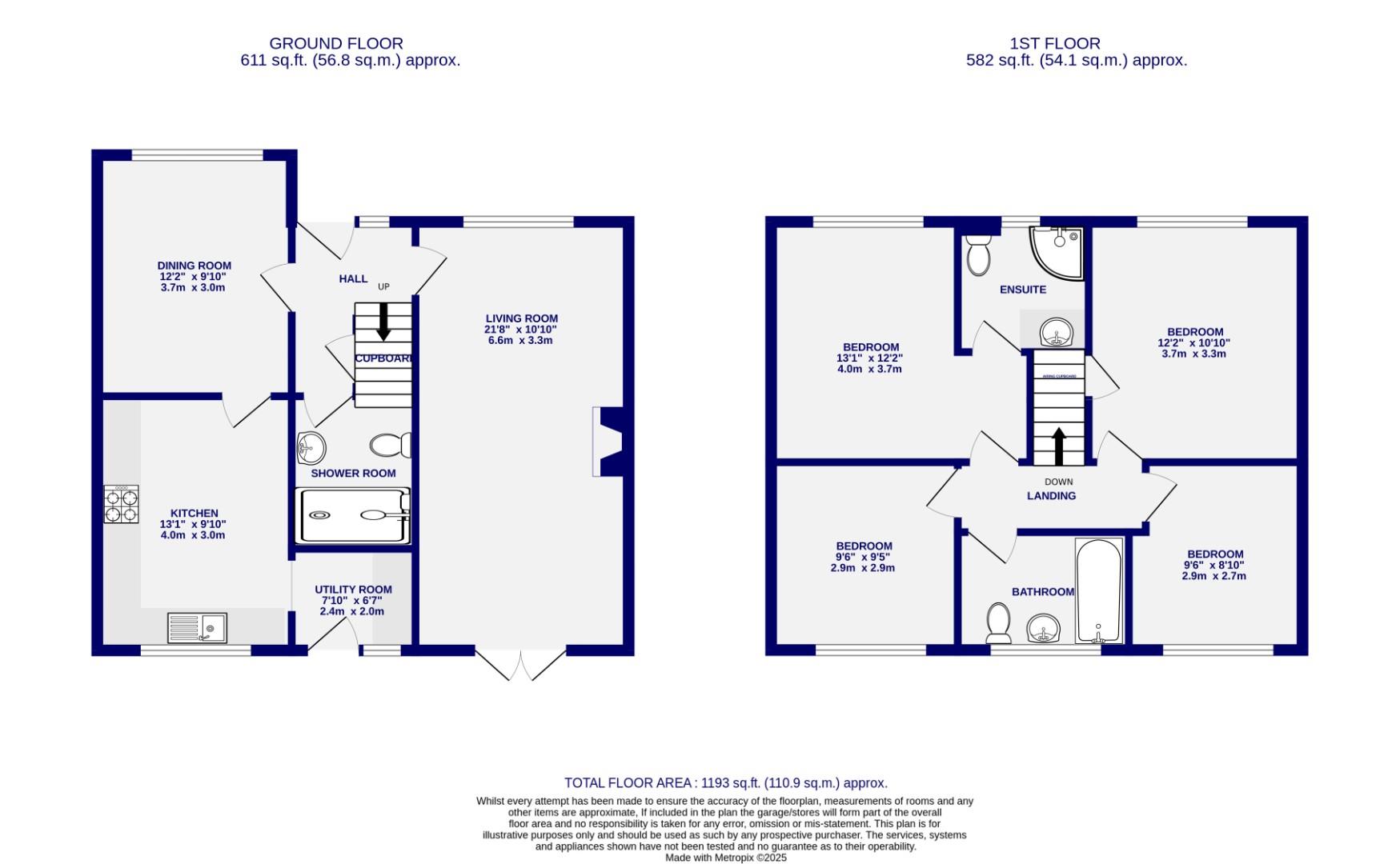 Floorplans For Ringstone Road, Clifton Moor, York