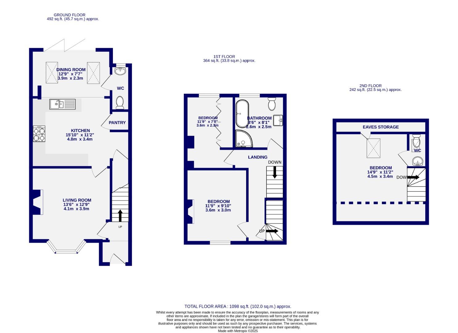 Floorplans For Church Lane, Bishopthorpe, York