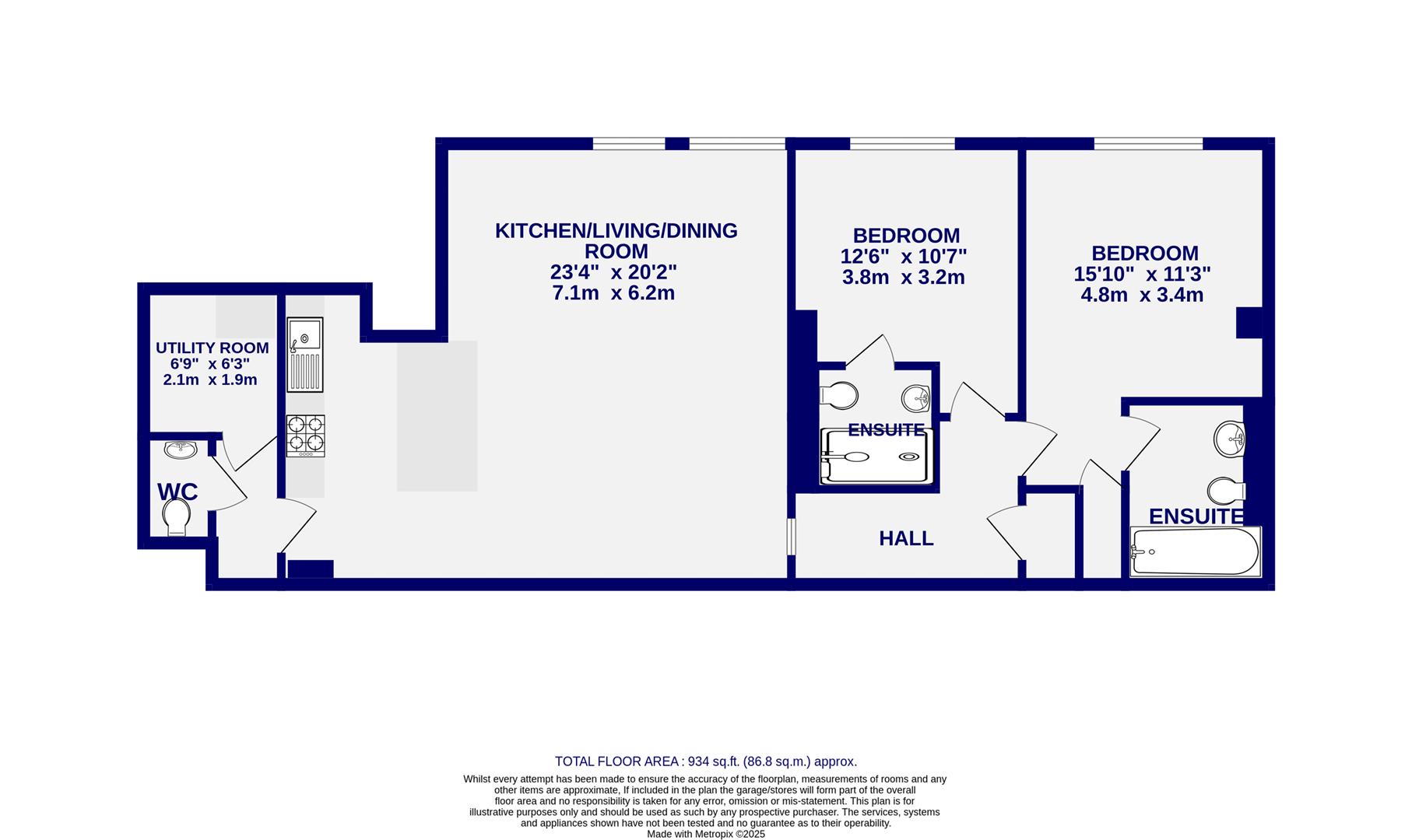 Floorplans For Ryedale House, Piccadilly, York