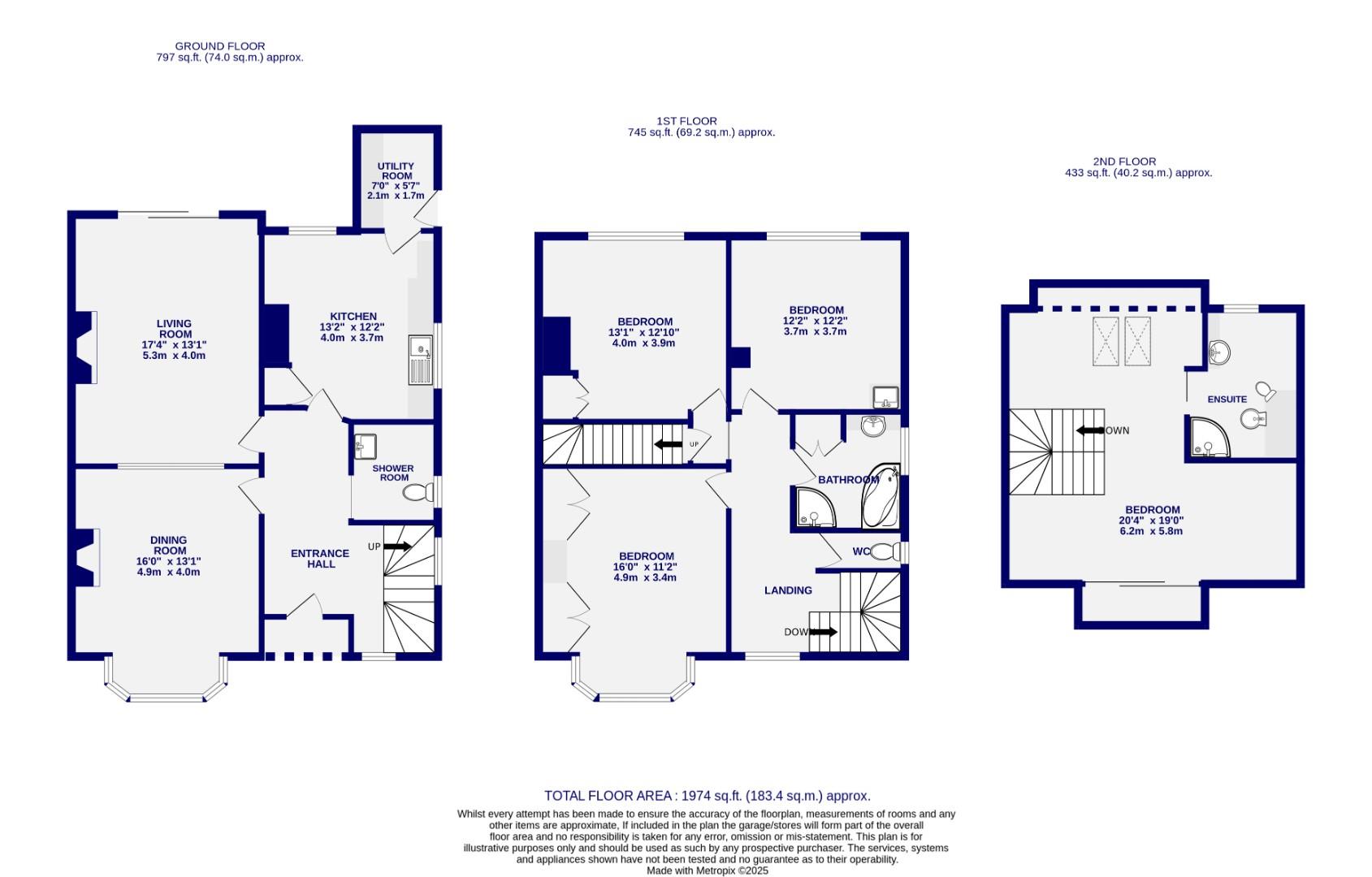 Floorplans For St. Olaves Road, York