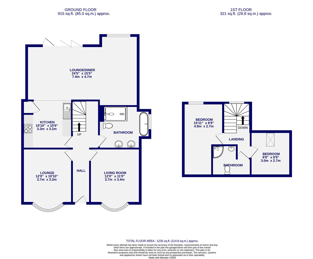 Floorplans For Thirkleby Way, Osbaldwick, York