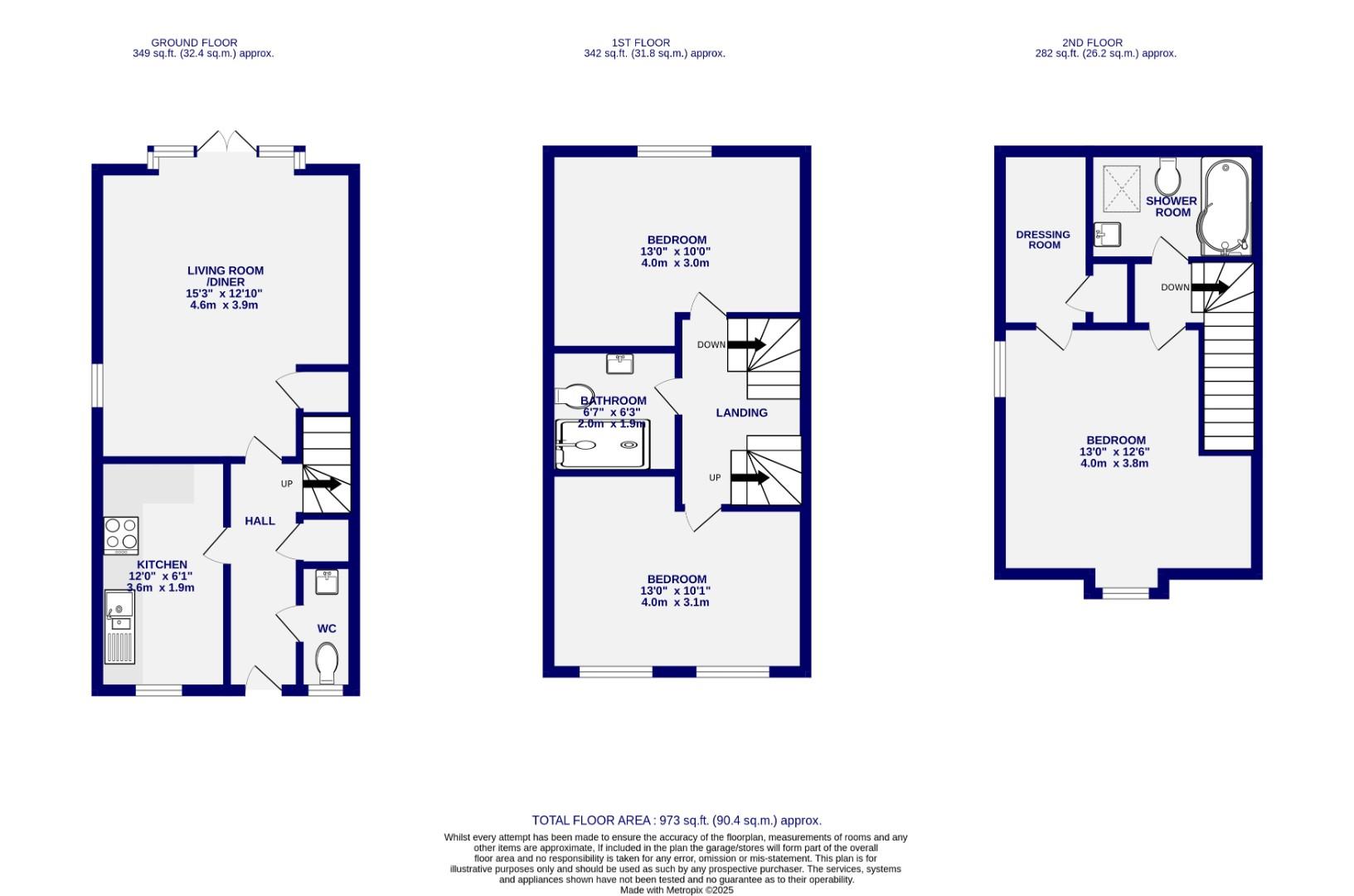 Floorplans For Tedder Road, York