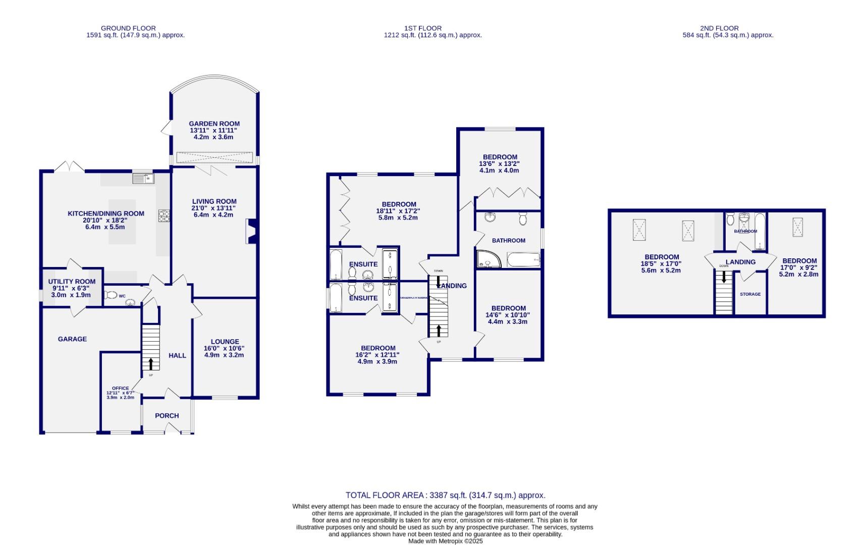 Floorplans For Long Ridge Lane, Upper Poppleton, York