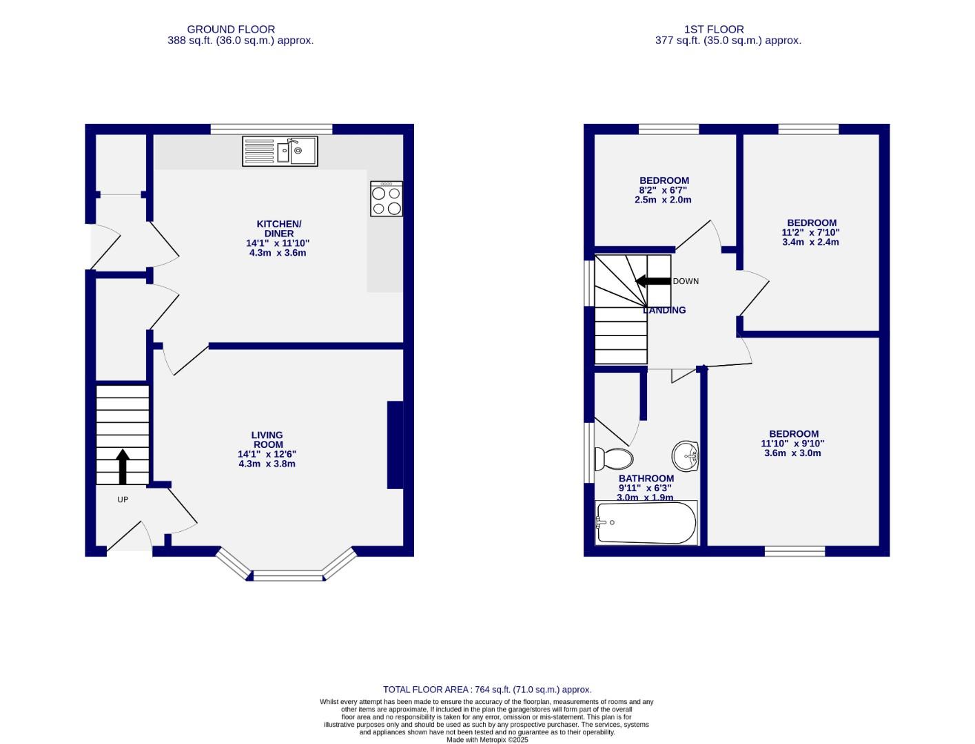 Floorplans For Rowntree Avenue, York