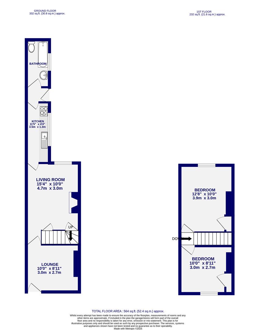 Floorplans For Brunswick Street, South Bank, York