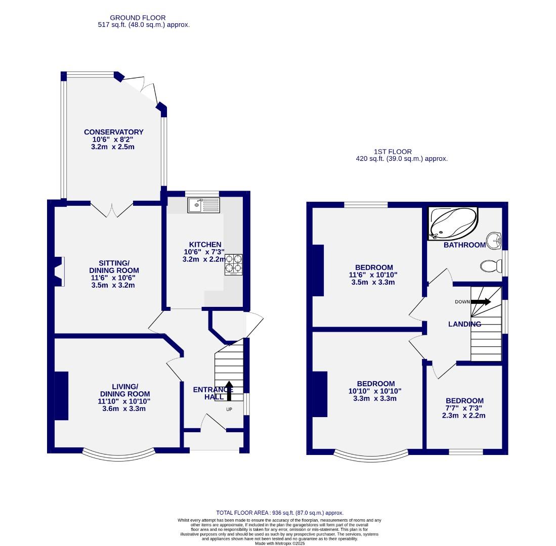 Floorplans For Priors Walk, York