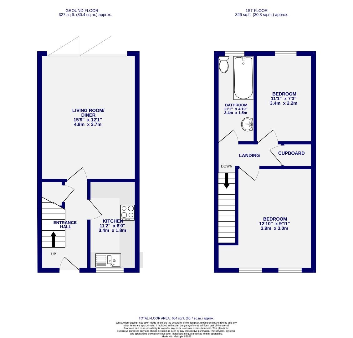 Floorplans For Jorvik Close, Acomb, York