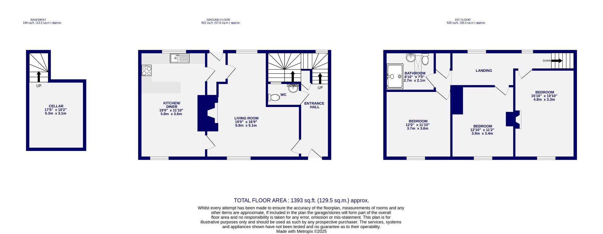 Floorplans For Front Street, Acomb, York