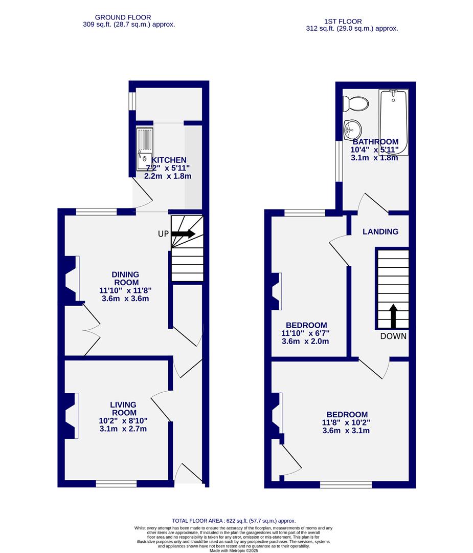 Floorplans For Amber Street, York, YO31 8NG