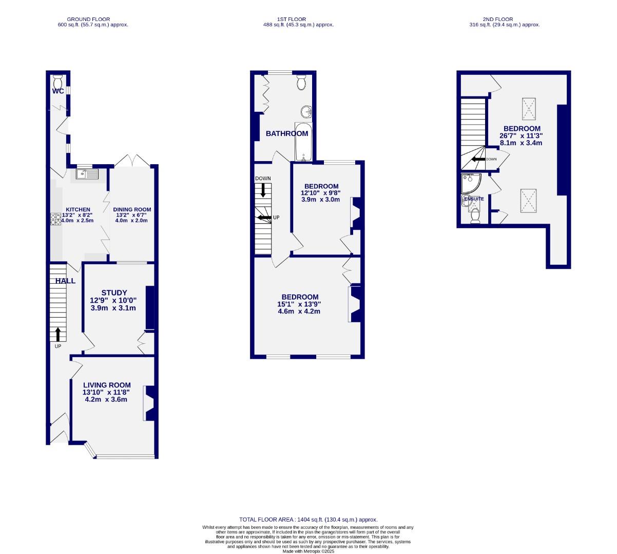 Floorplans For North Parade, York